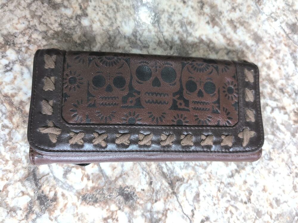 LoungeFly Sanrio Hello Kitty Collaboration Wallet Sugar Skull 8 Inch